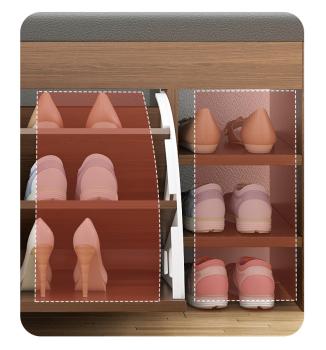 Großhandel B2B Schuhschrank Sitzhocker in einem Schuhregal